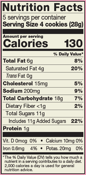 GLUTEN FREE Chocolate Chip Cookies, 5oz Bags - Margot's Mercantile