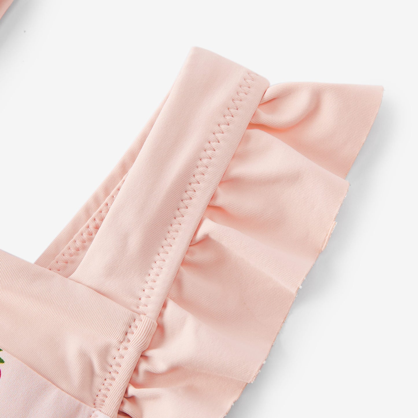 Strawberry Ruffle Square Neck Swimsuit