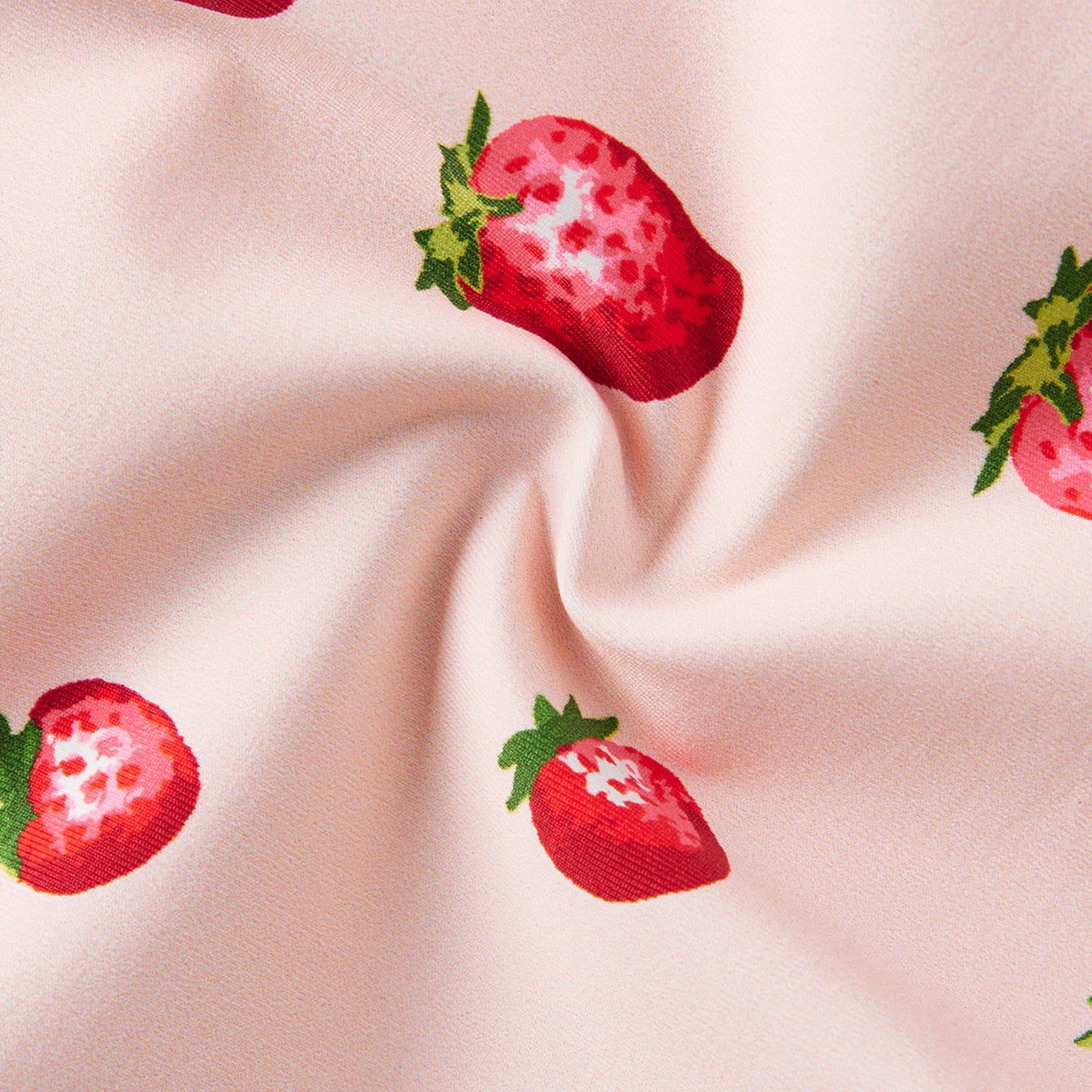 Strawberry Ruffle Square Neck Swimsuit