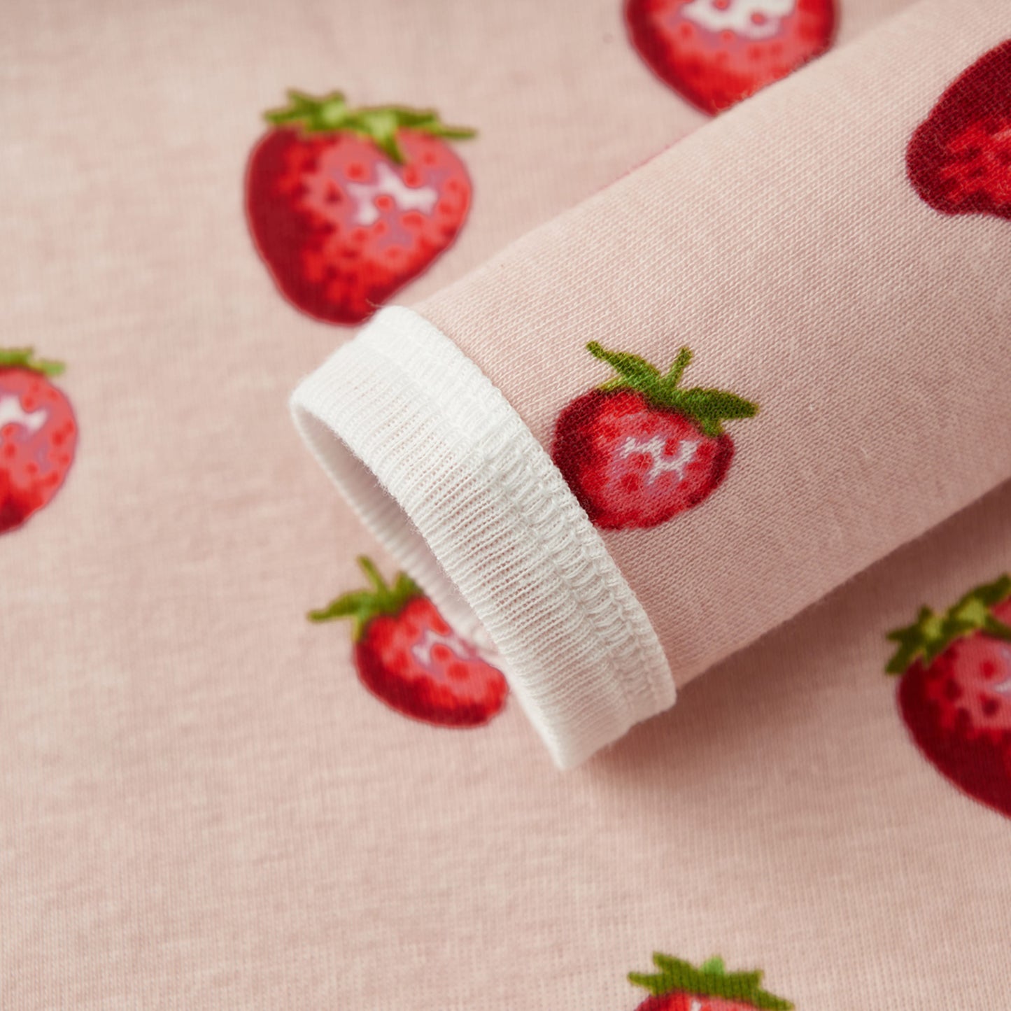 Strawberry Organic Cotton Long Sleeve One Piece