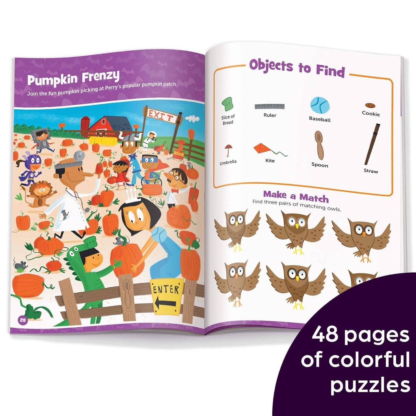 Halloween Hidden Pictures Puffy Sticker Playscenes