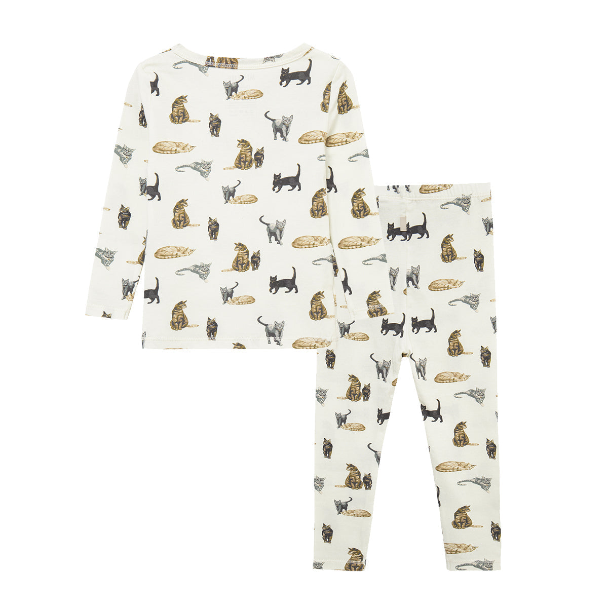 Cat Cotton Stretch Long Sleeve Two Piece Pajama Set
