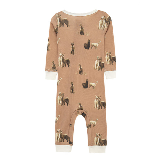 Alpaca Organic Cotton Zipper Pajama