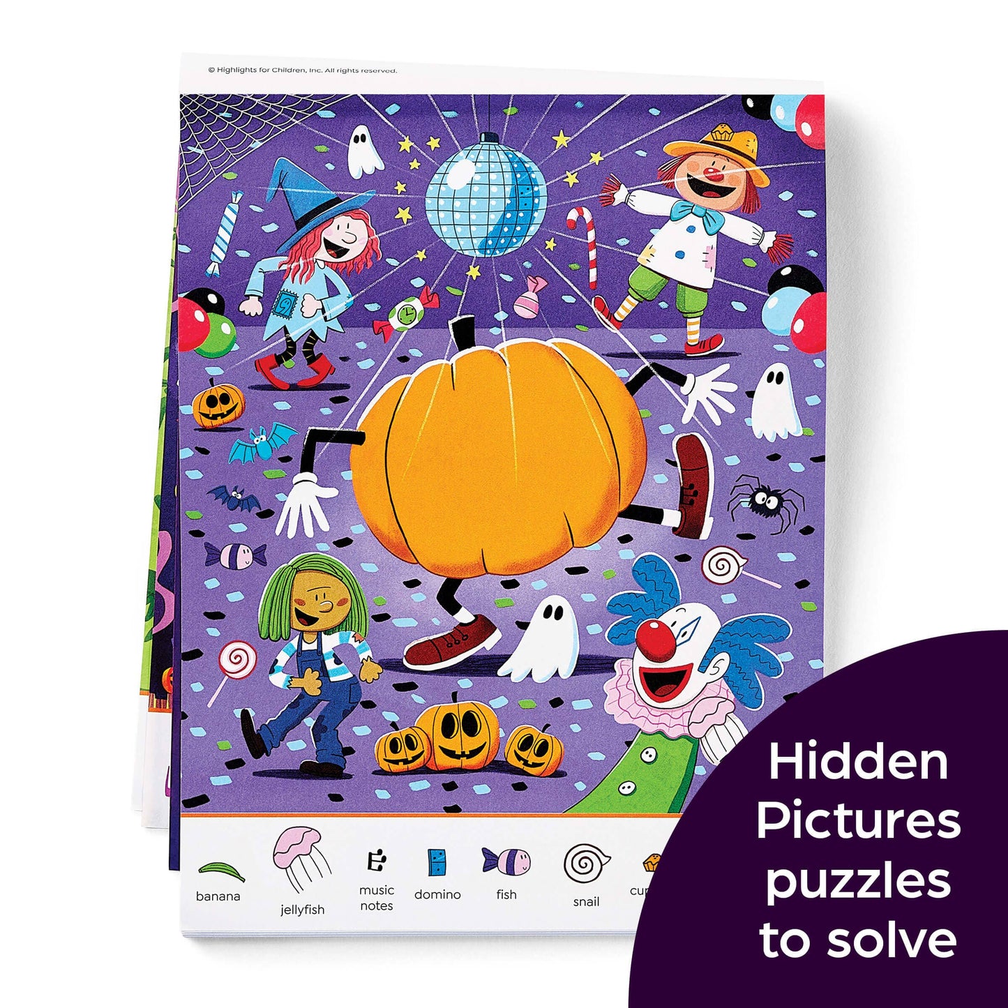 Hidden Pictures Sticker Faces: Halloween