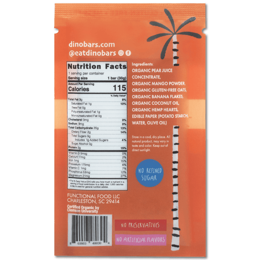 DINO BARS Mango Bar | Single Unit - Margot's Mercantile
