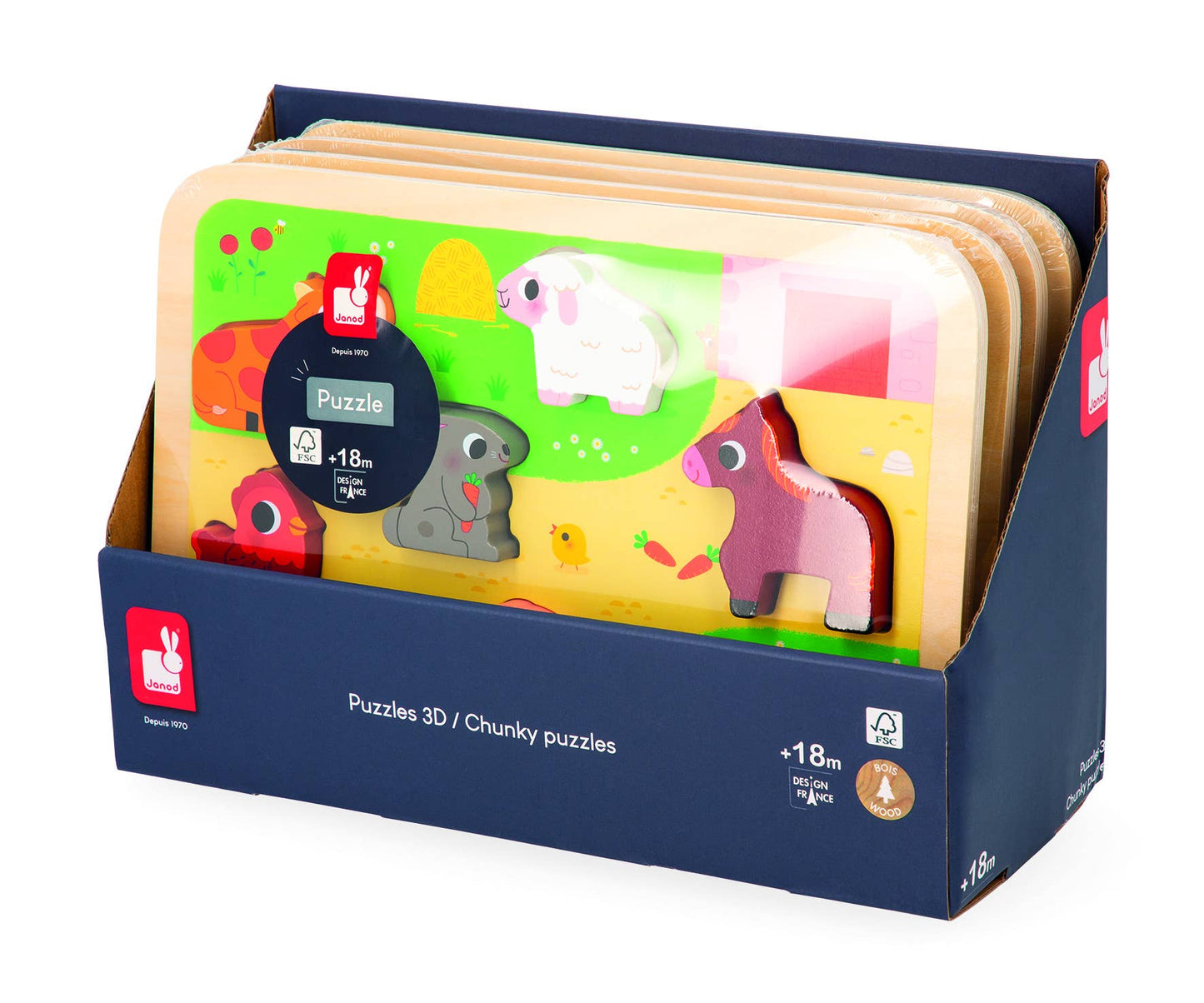 CHUNKY PUZZLE | THE FARM | 7 STAND-ALONE PIECES