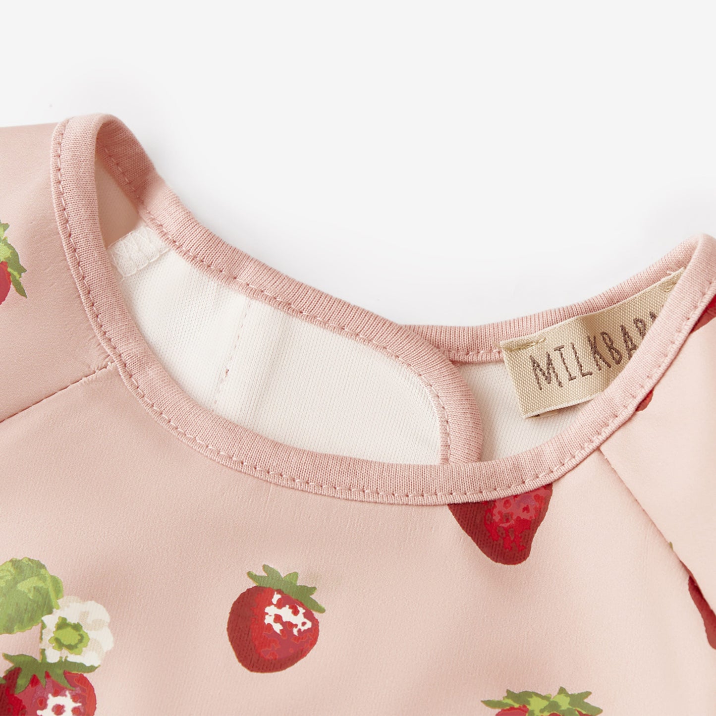 Strawberry Long Sleeve Pocket Bib