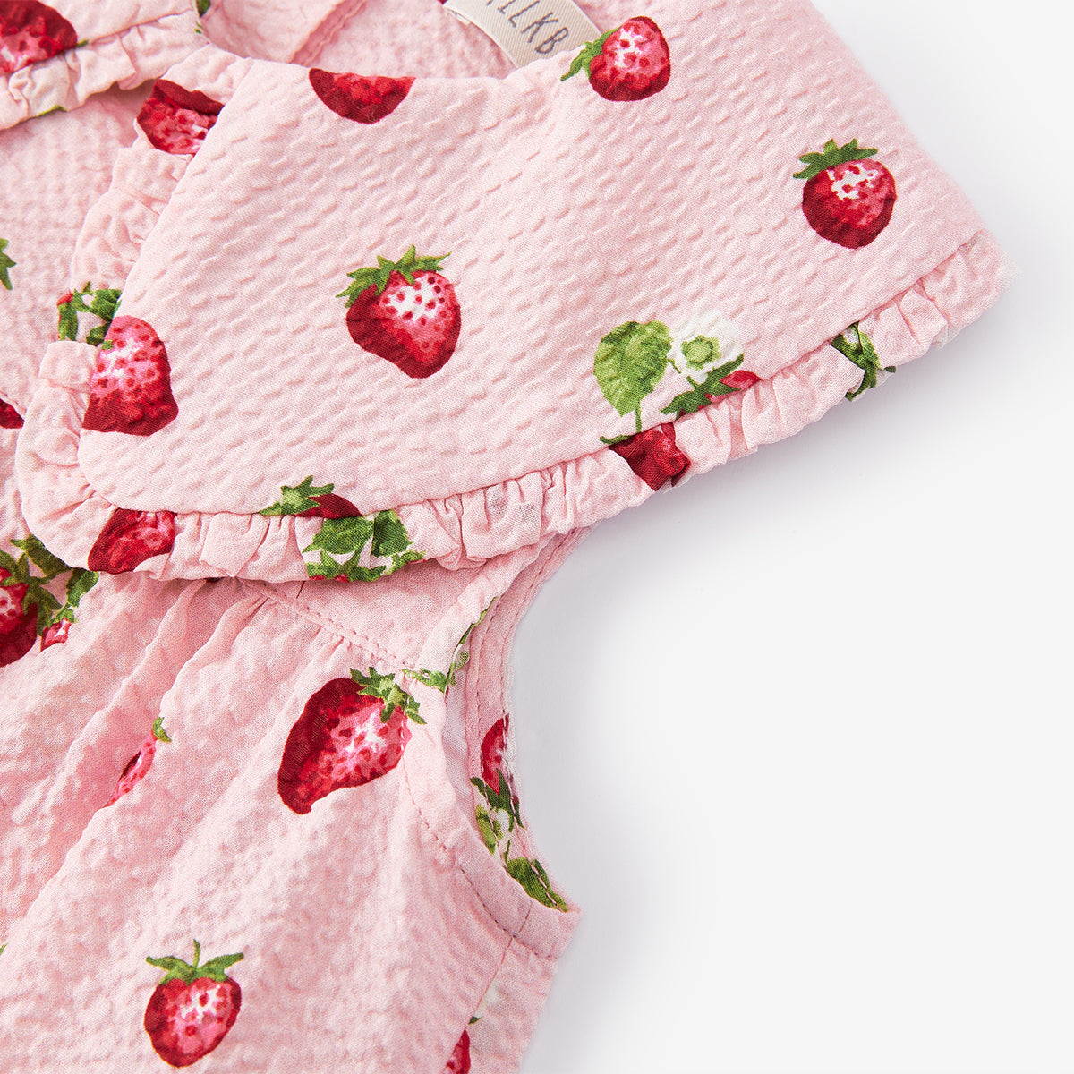 Strawberry Ruffle Collar Dress