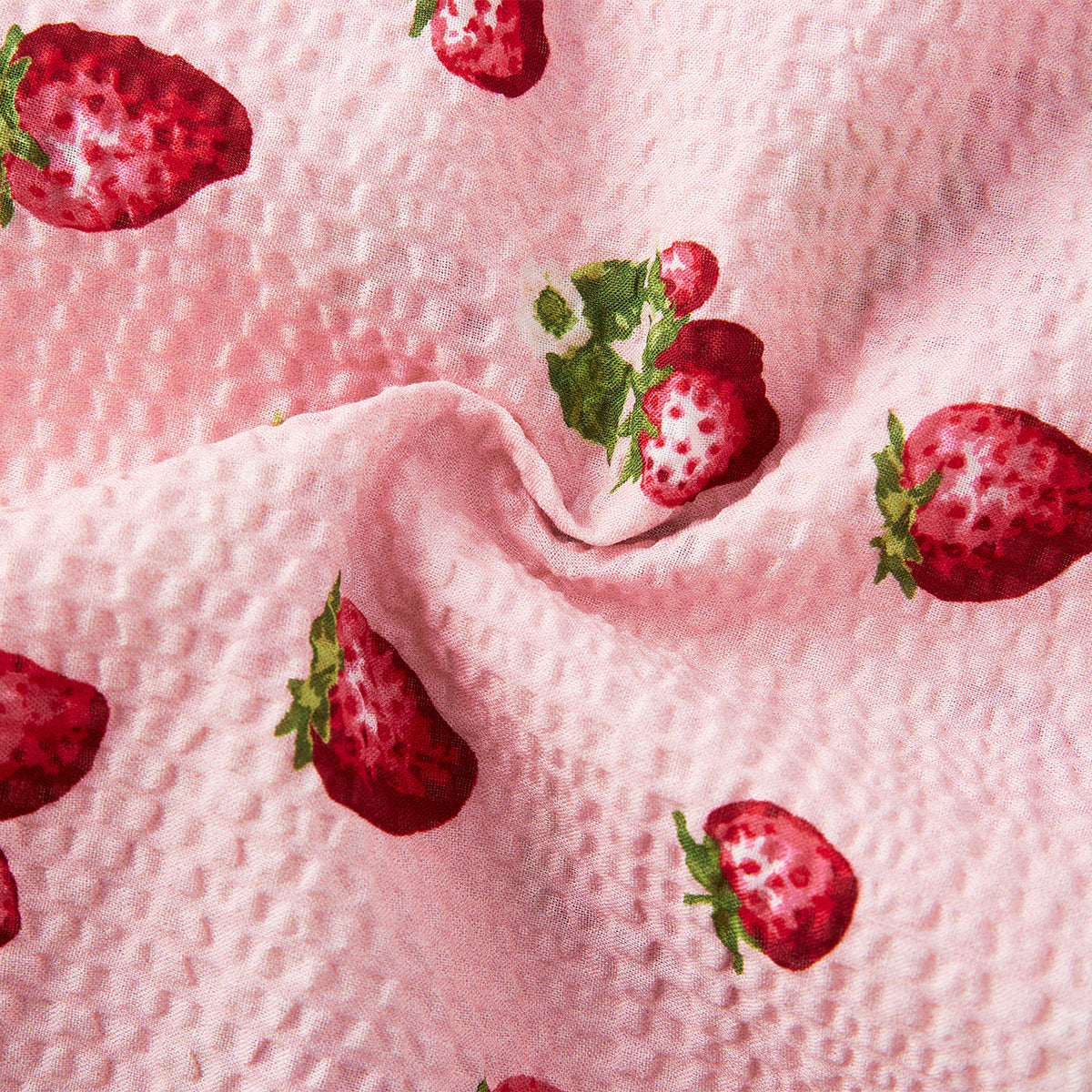 Strawberry Ruffle Collar Dress