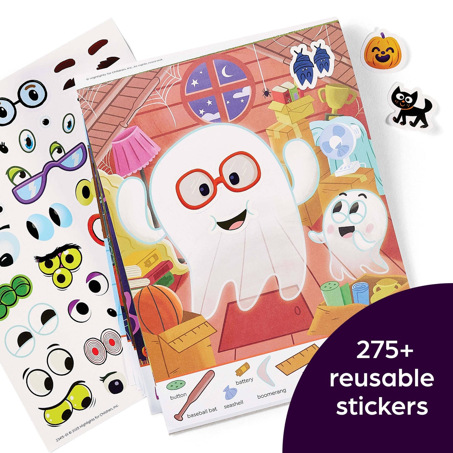 Hidden Pictures Sticker Faces: Halloween