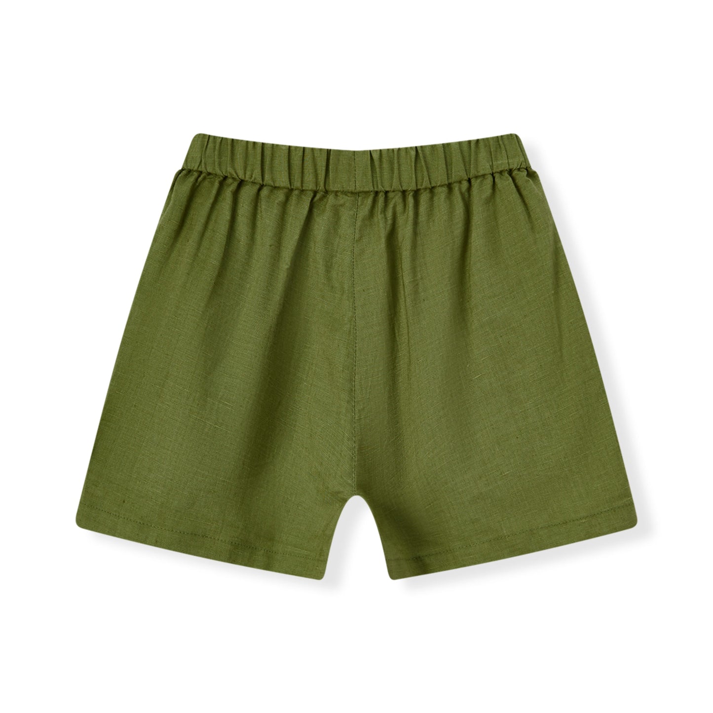 Island Leaf Linen Button-Up Shirt and Shorts Set