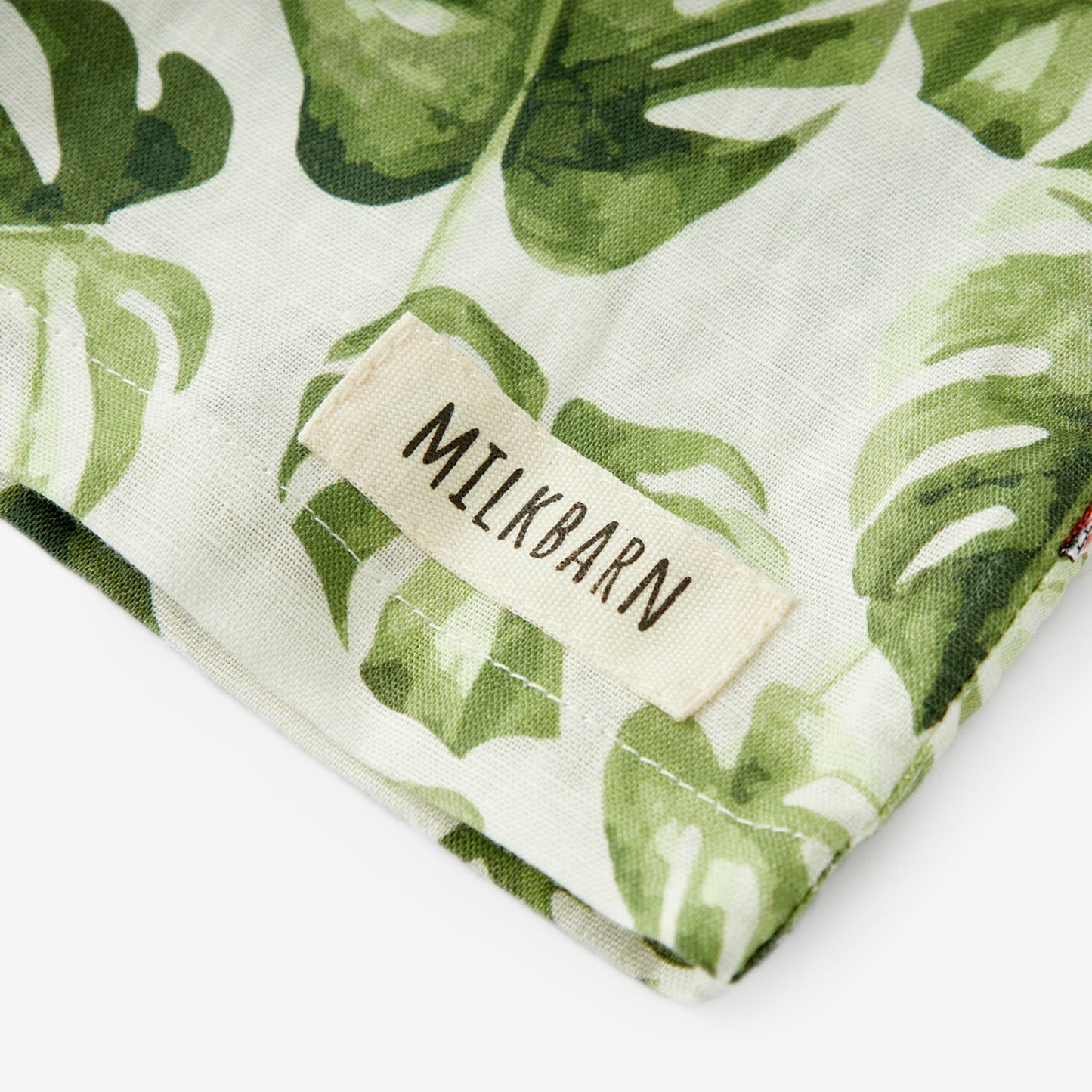 Island Leaf Linen Button-Up Shirt and Shorts Set