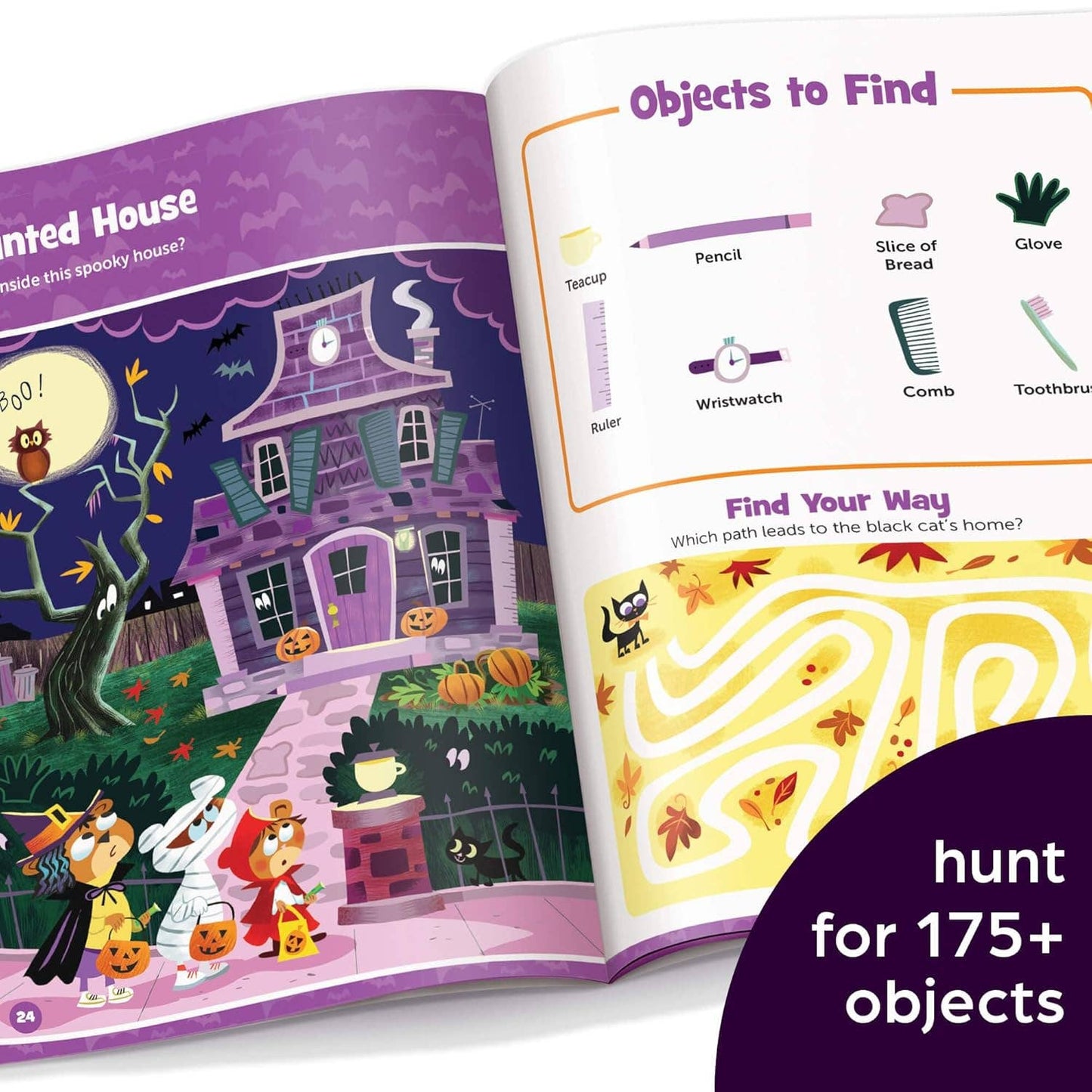 Halloween Hidden Pictures Puffy Sticker Playscenes