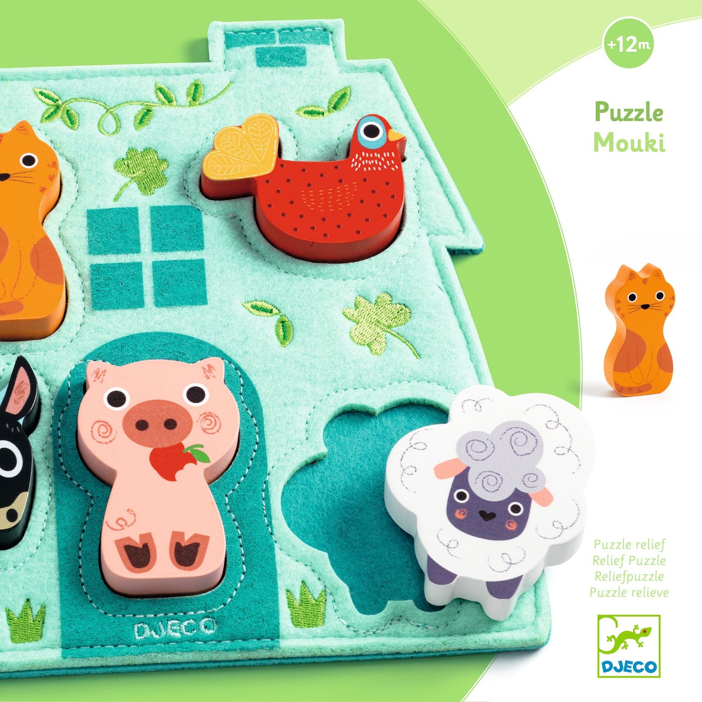 Mouki Wooden and Felt Puzzle