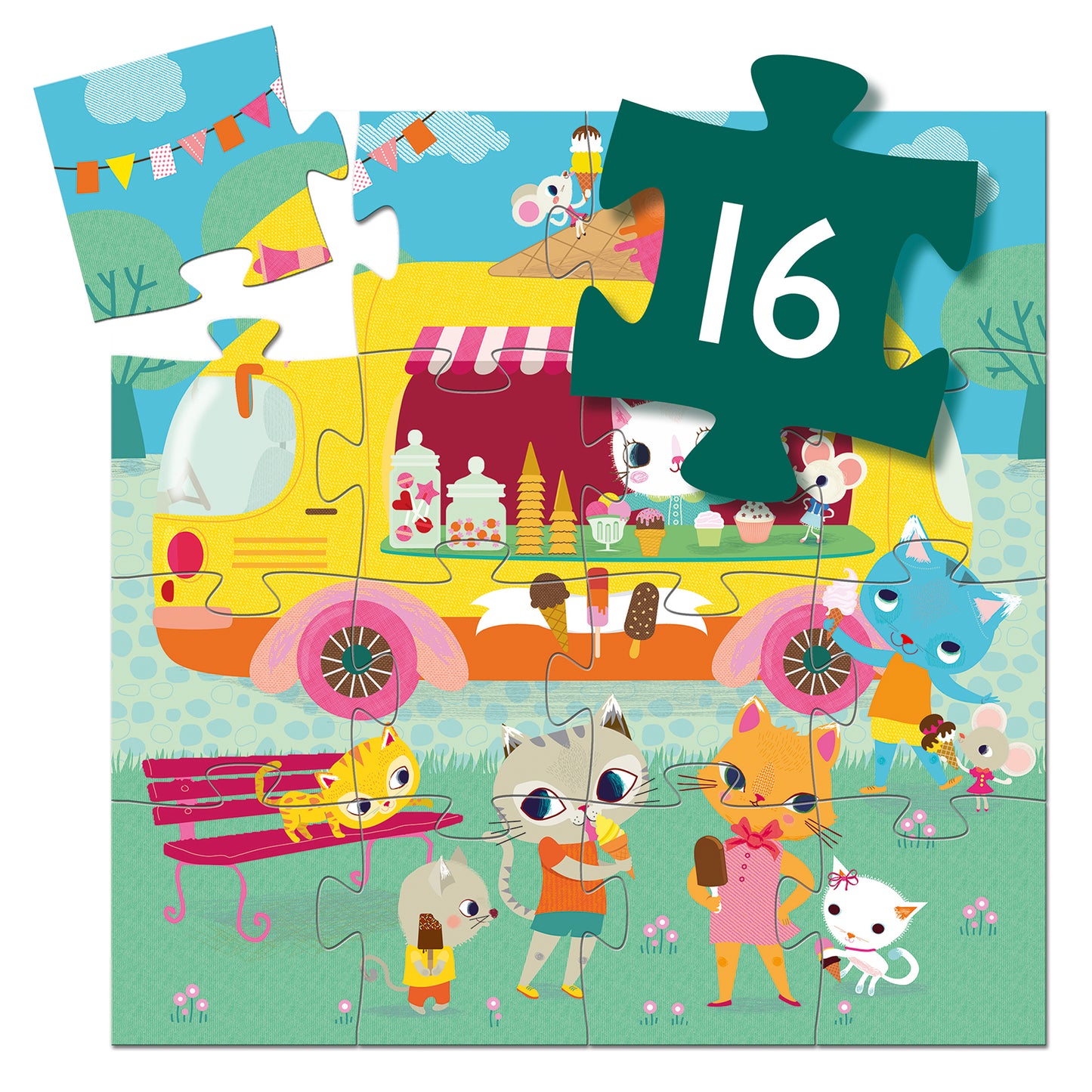 Ice Cream Truck 16pc Jigsaw Puzzle
