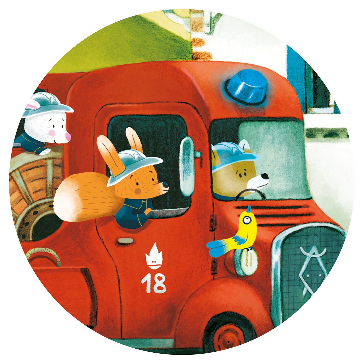 Fire Truck 16pc Jigsaw Puzzle