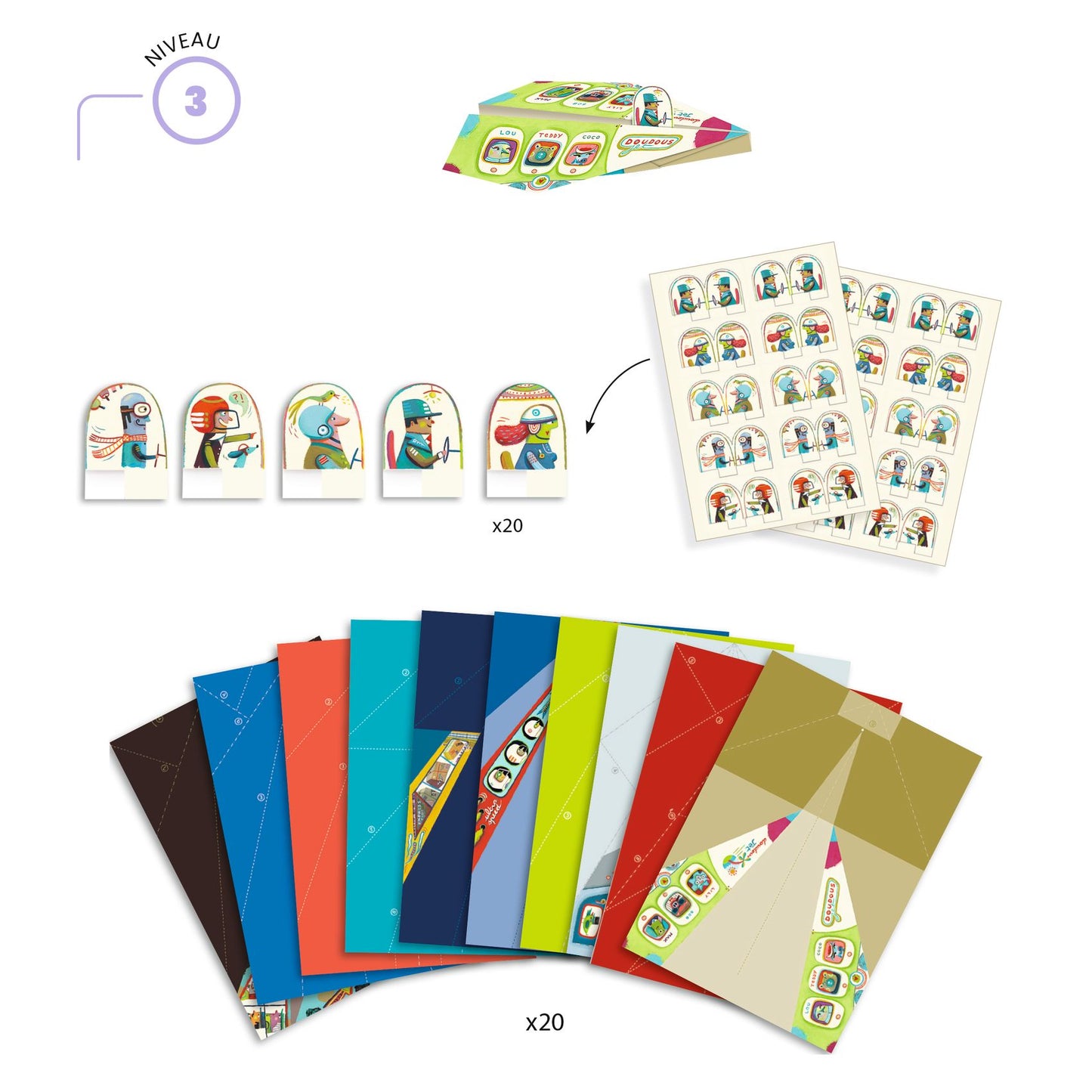 Planes Origami Paper Craft Kit