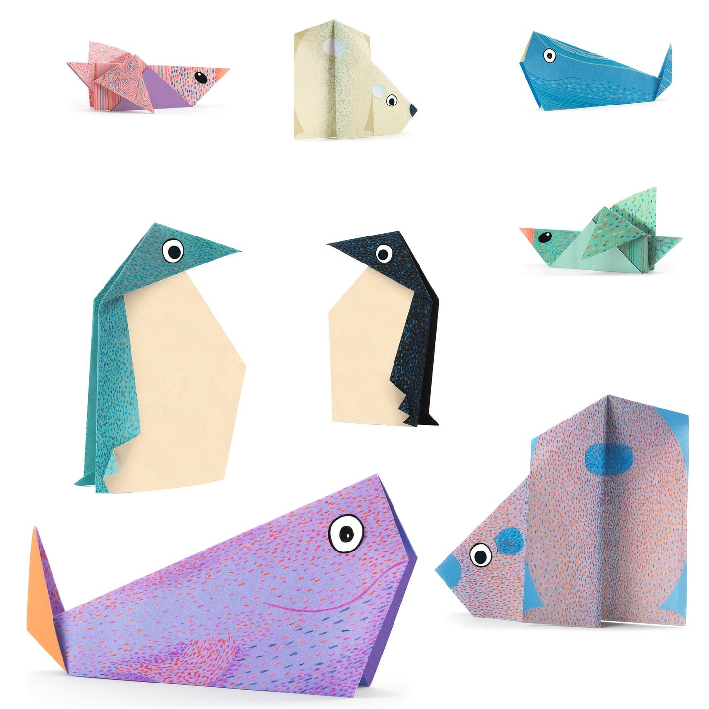 Polar Animals Origami Paper Craft Kit