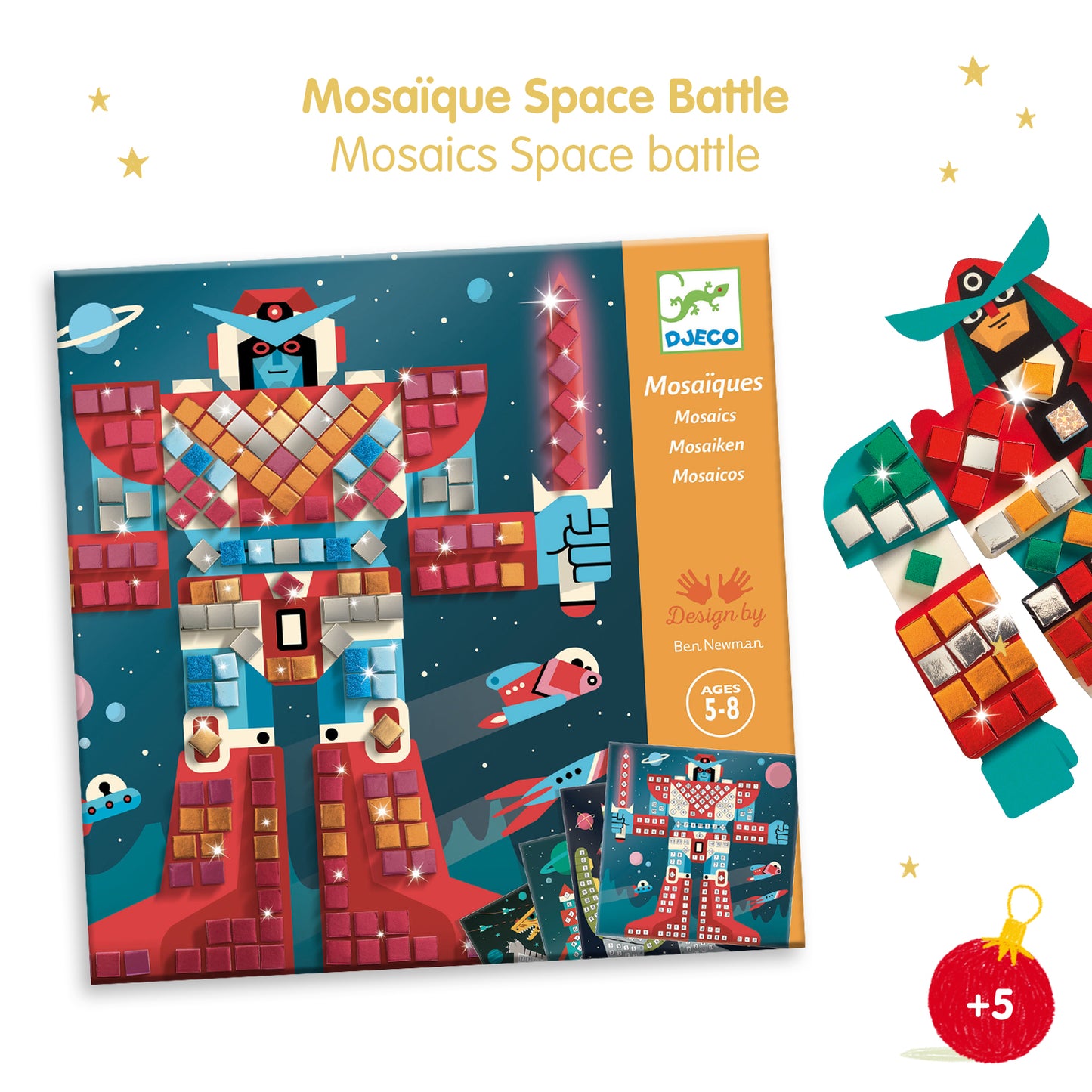 Space Battle Sticker Mosaic Craft Kit