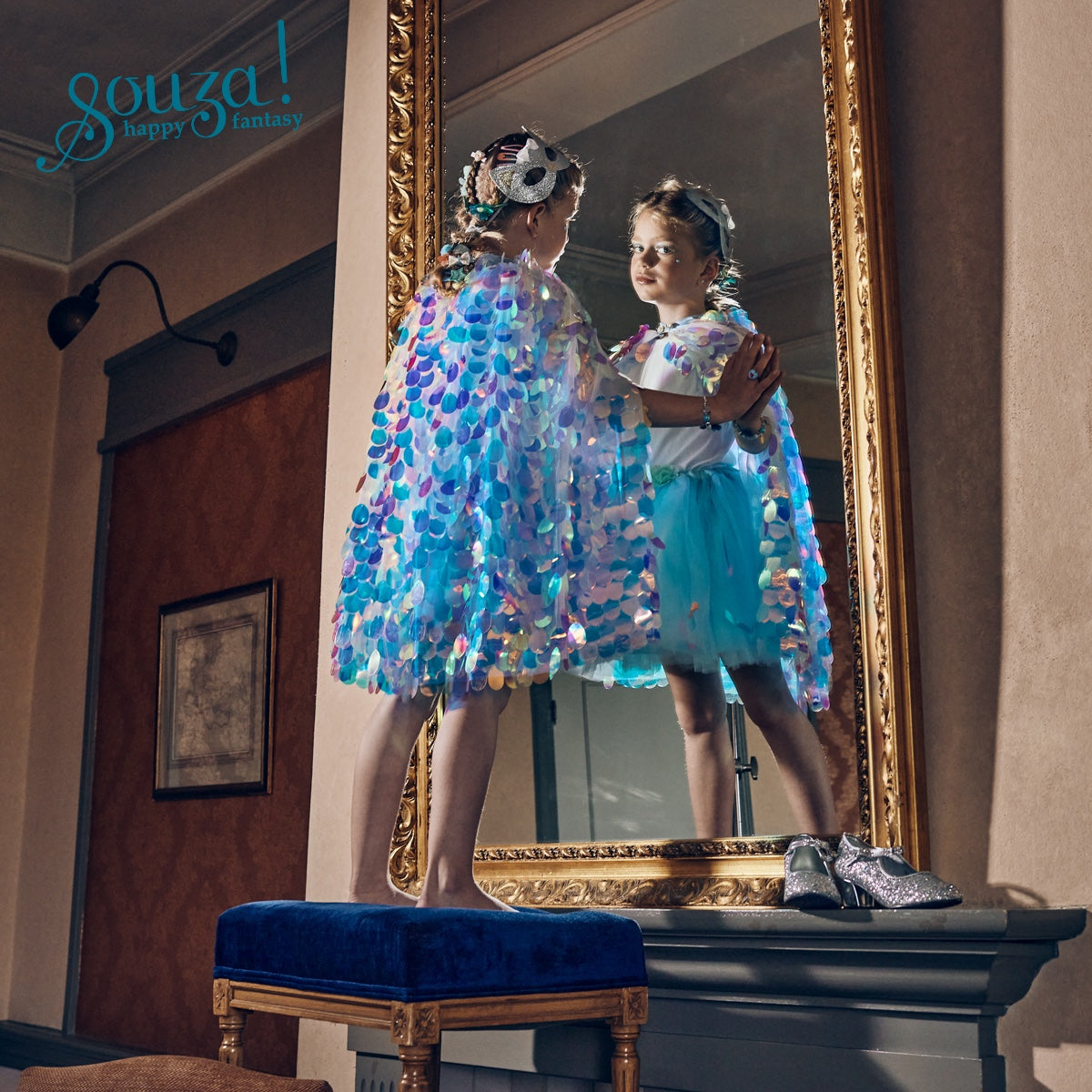 Lorelie Costume Cape for Kids - Carnival & Festive Use (2 sizes)