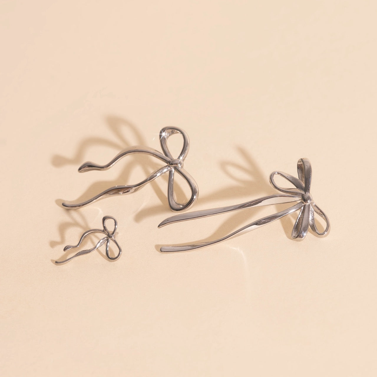 Dainty Bow Stud Earrings