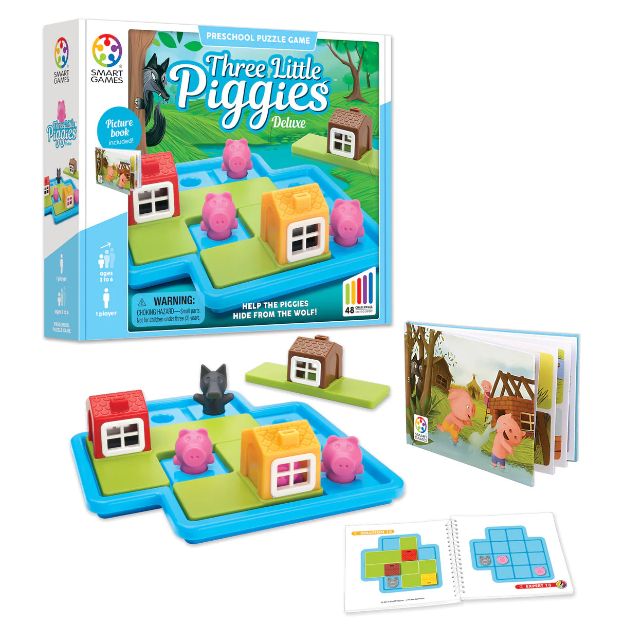 Three Little Piggies Preschool Puzzle Game
