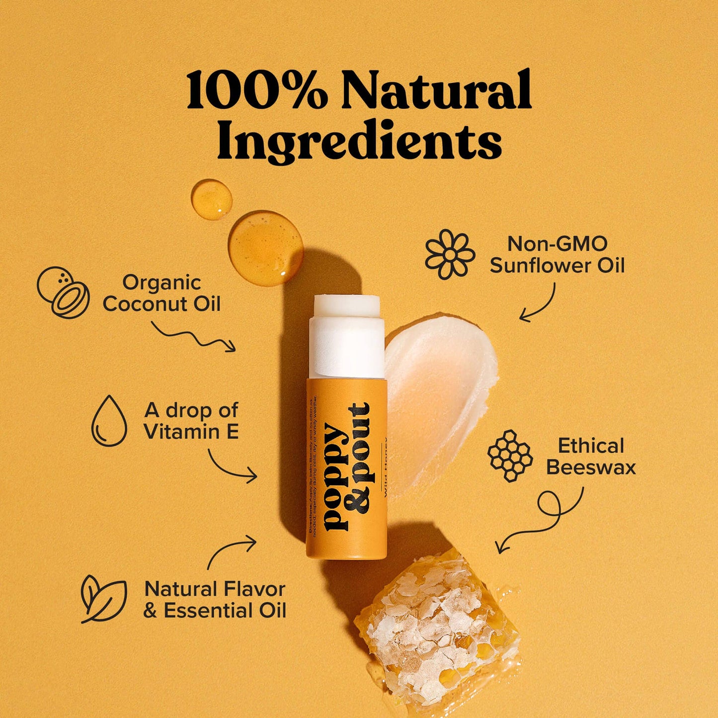 Lip Balm, Wild Honey - Margot's Mercantile
