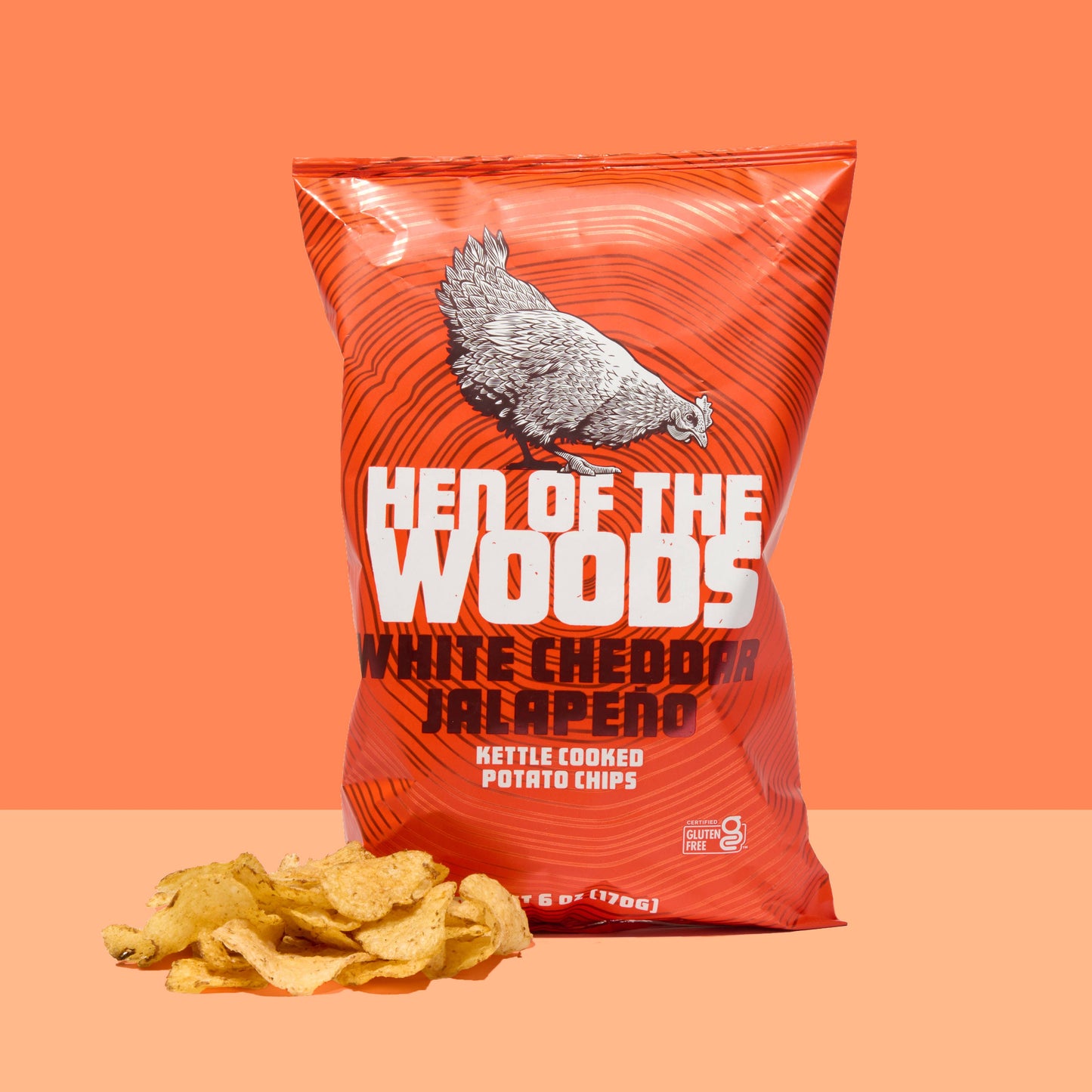 White Cheddar Jalapeño Kettle Cooked Potato Chips 6 OZ