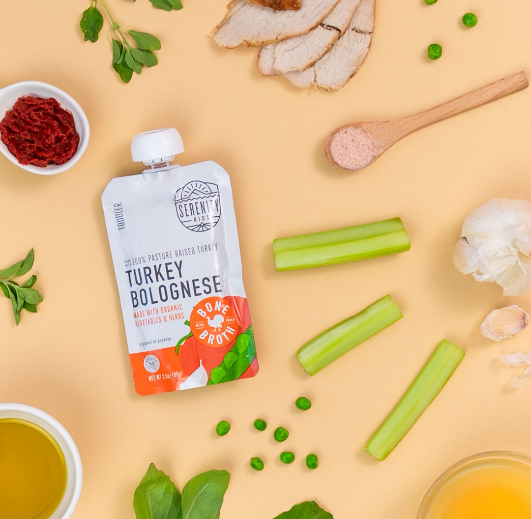 Bolognese Turkey Baby Food Pouch with Bone Broth