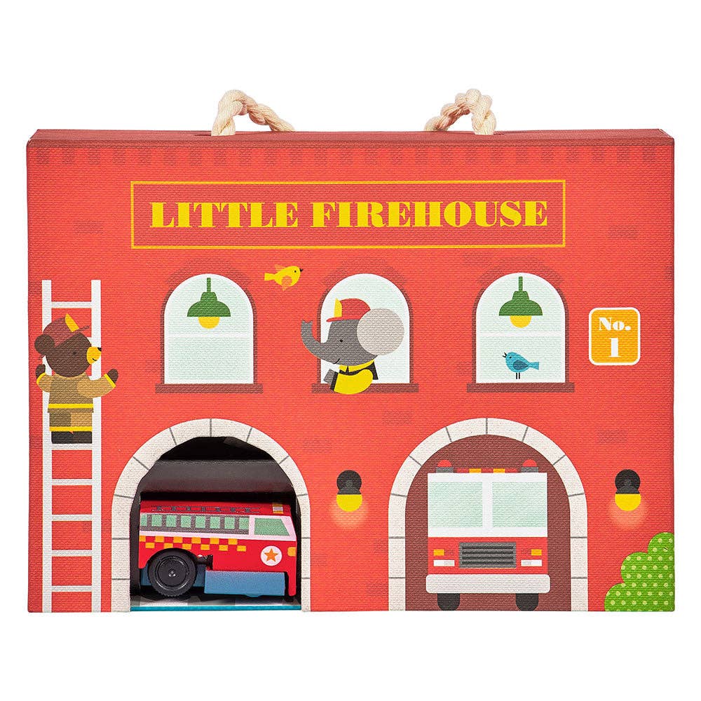 Wind Up & Go Fire Station Play Set - Margot's Mercantile