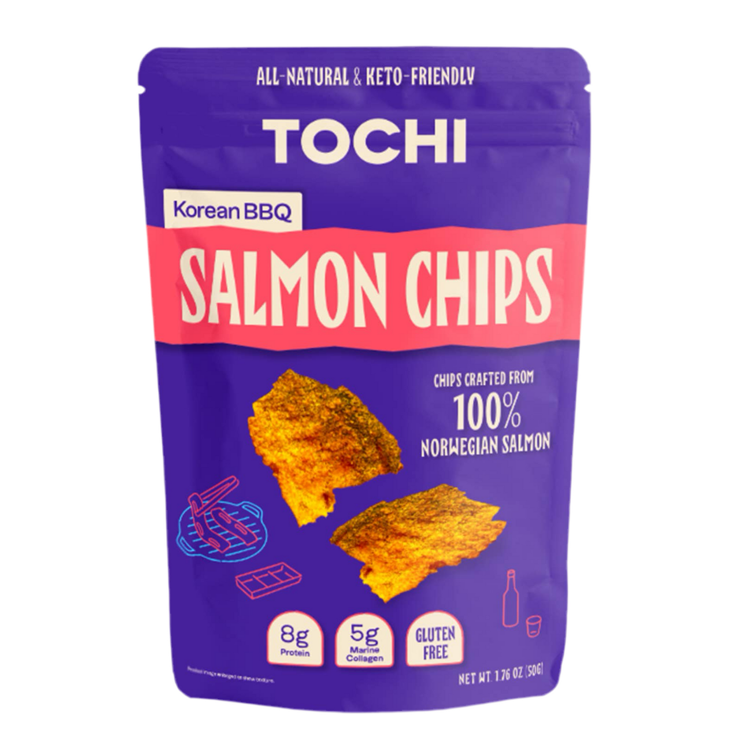 Salmon Chips Korean BBQ  50g