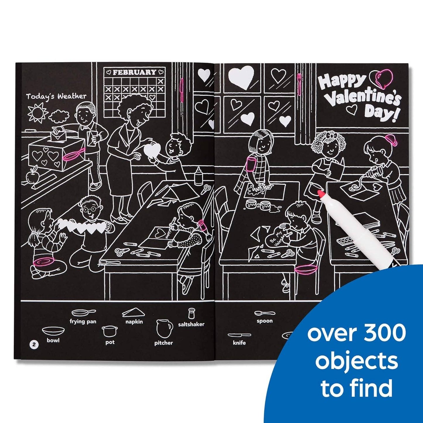 Valentine's Hidden Pictures Puzzles to Highlight