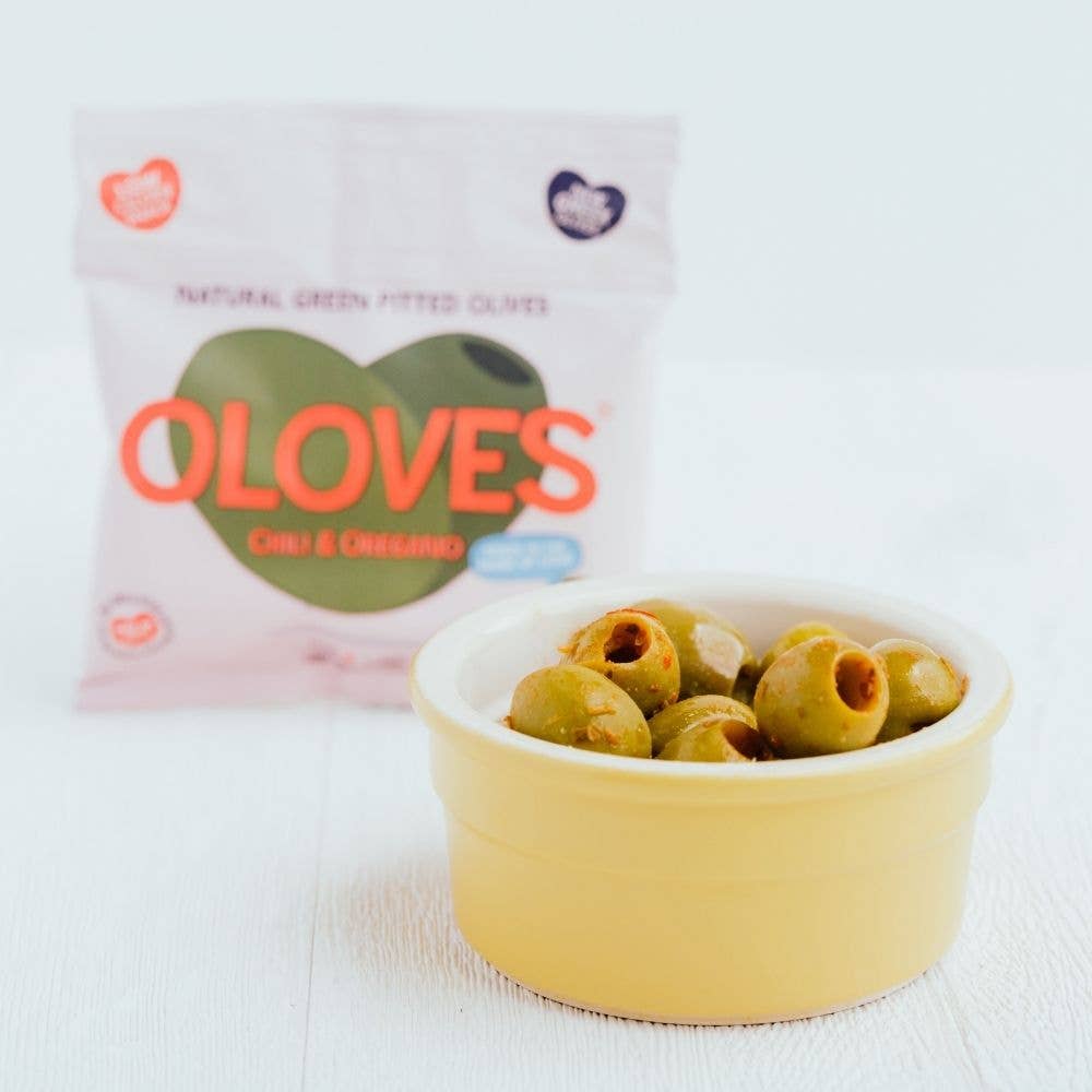 Oloves -  Chili & Oregano Pitted Green Olives 1.1oz