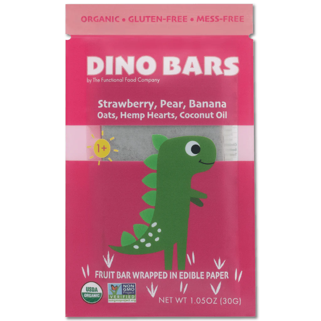 DINO BARS Strawberry Bar | Single Unit - Margot's Mercantile