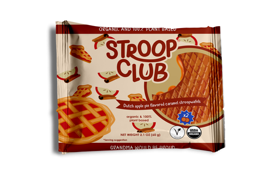 Apple Pie Caramel Organic and Plant Based Stroopwafel 2-pack