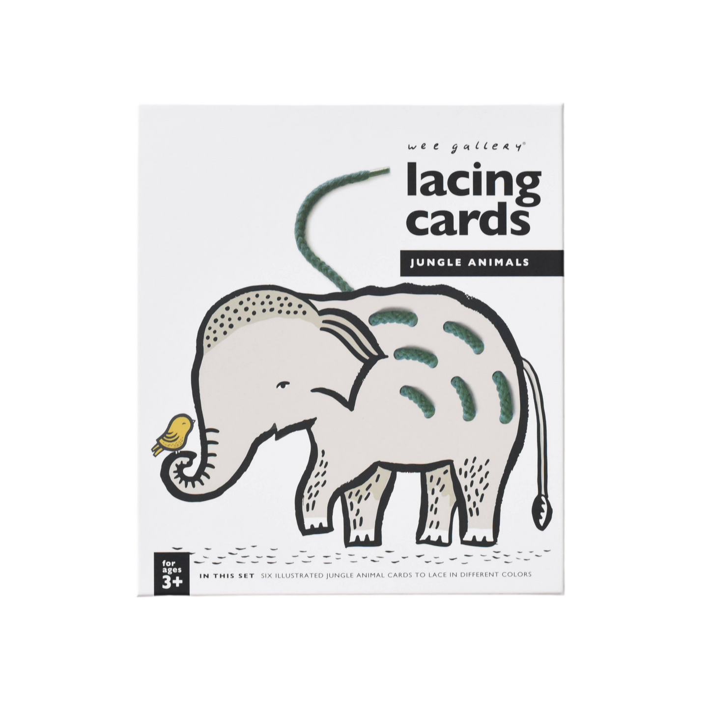 Lacing Cards - Jungle Animals