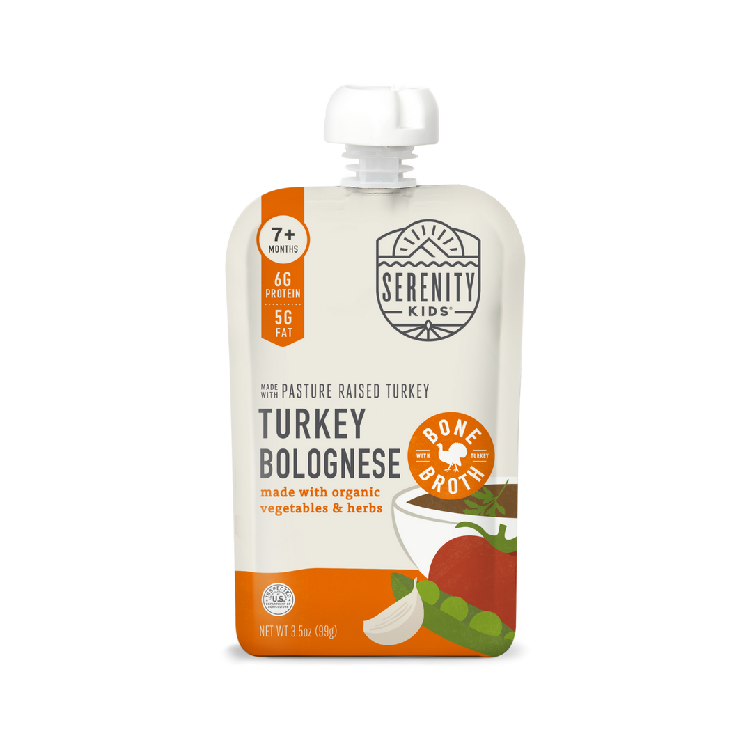 Bolognese Turkey Baby Food Pouch with Bone Broth