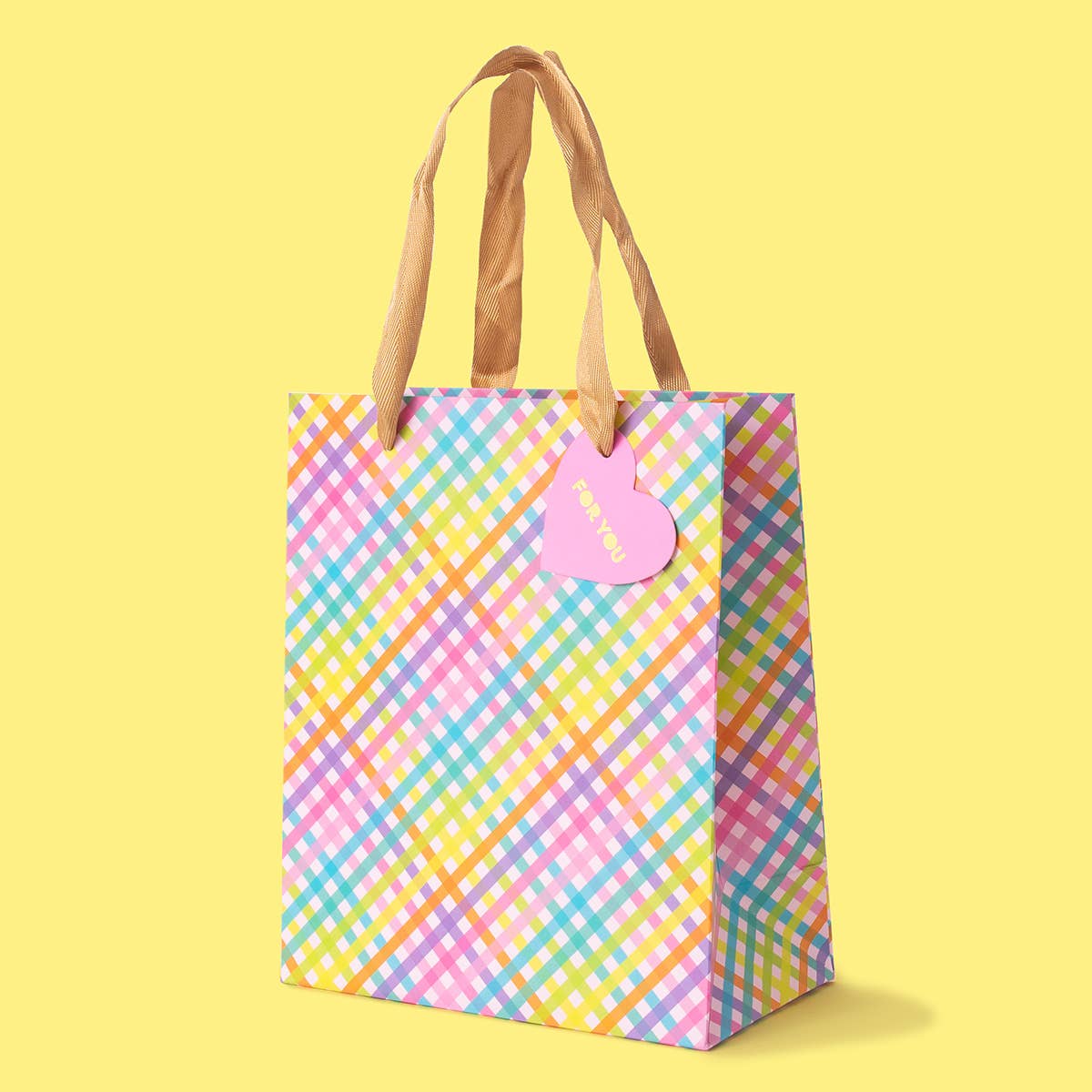 Gift Bags - Colorful Gingham - Assorted Sizes to Choose From: Large - Margot's Mercantile