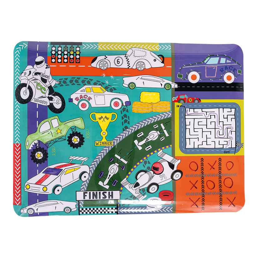 Cars Coloring Fun and Games Mat