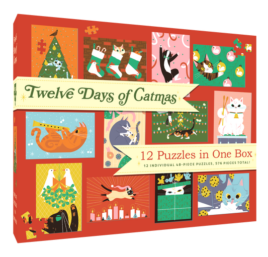 12 Puzzles in One Box: Twelve Days of Catmas