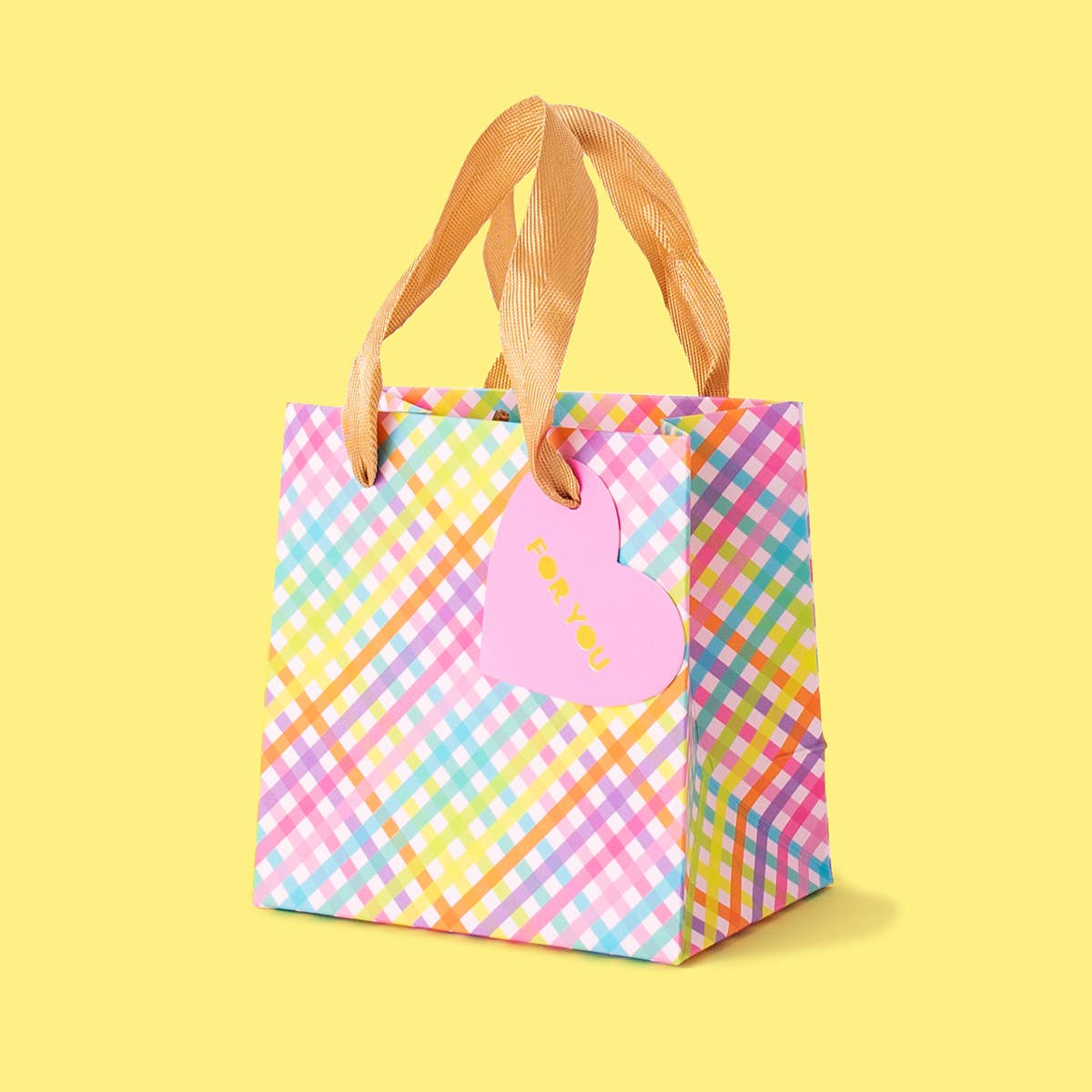 Gift Bags - Colorful Gingham - Assorted Sizes to Choose From: Large - Margot's Mercantile