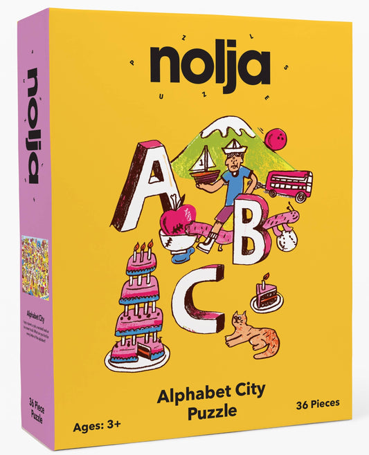 Nolja Alphabet City 36 Pc Jigsaw Puzzle