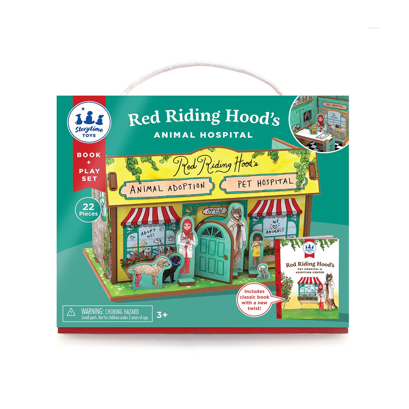 Red Riding Hood's Animal Hospital Book and Playset