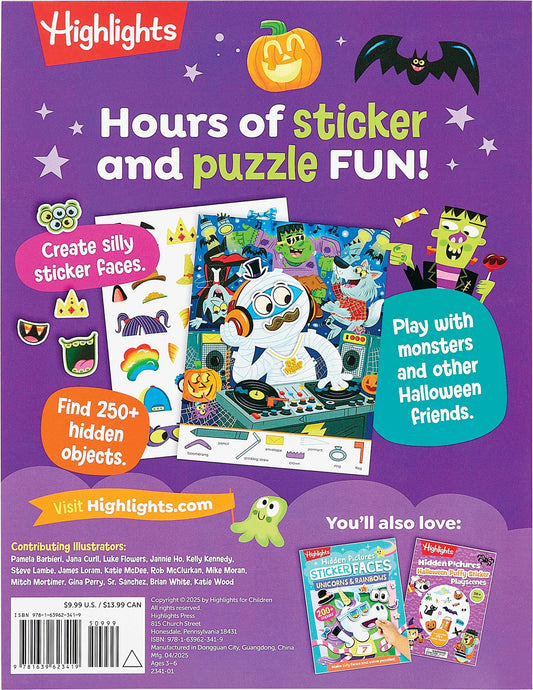 Hidden Pictures Sticker Faces: Halloween