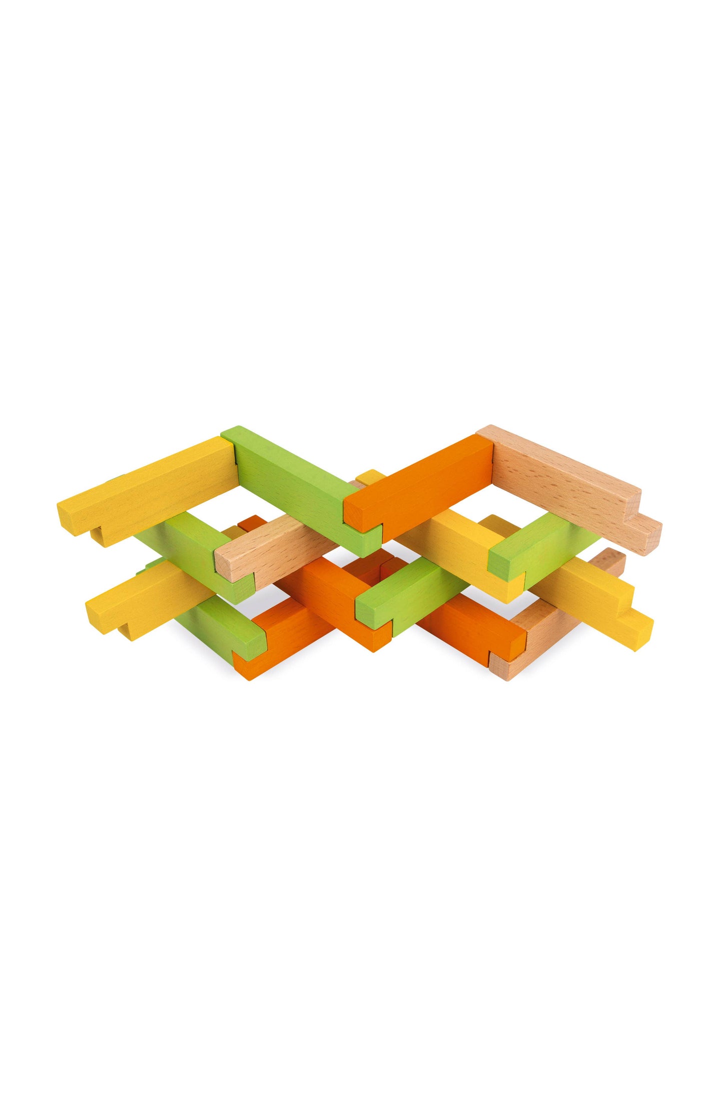 60 piece Construction Set | Wooden Building Kit