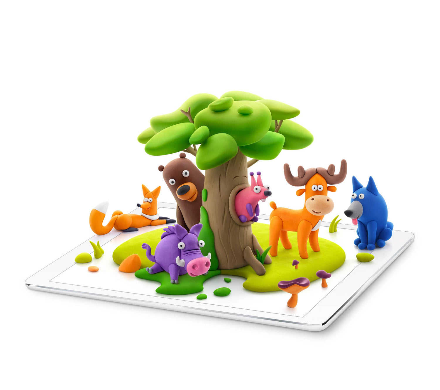Hey Clay Forest Animals - Margot's Mercantile