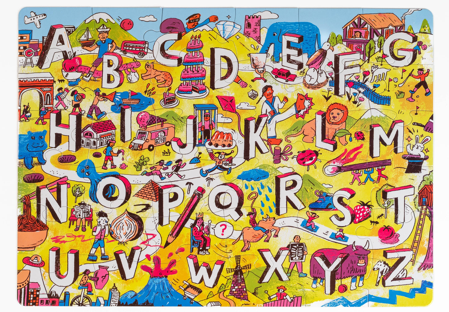 Nolja Alphabet City 36 Pc Jigsaw Puzzle