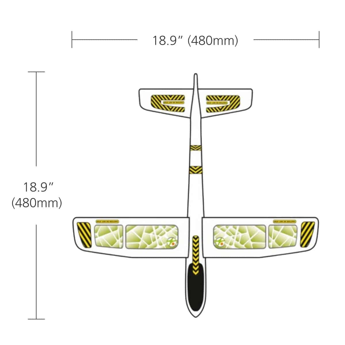 Terra Kids 19" Hand Glider – Outdoor Foam Airplane Toy