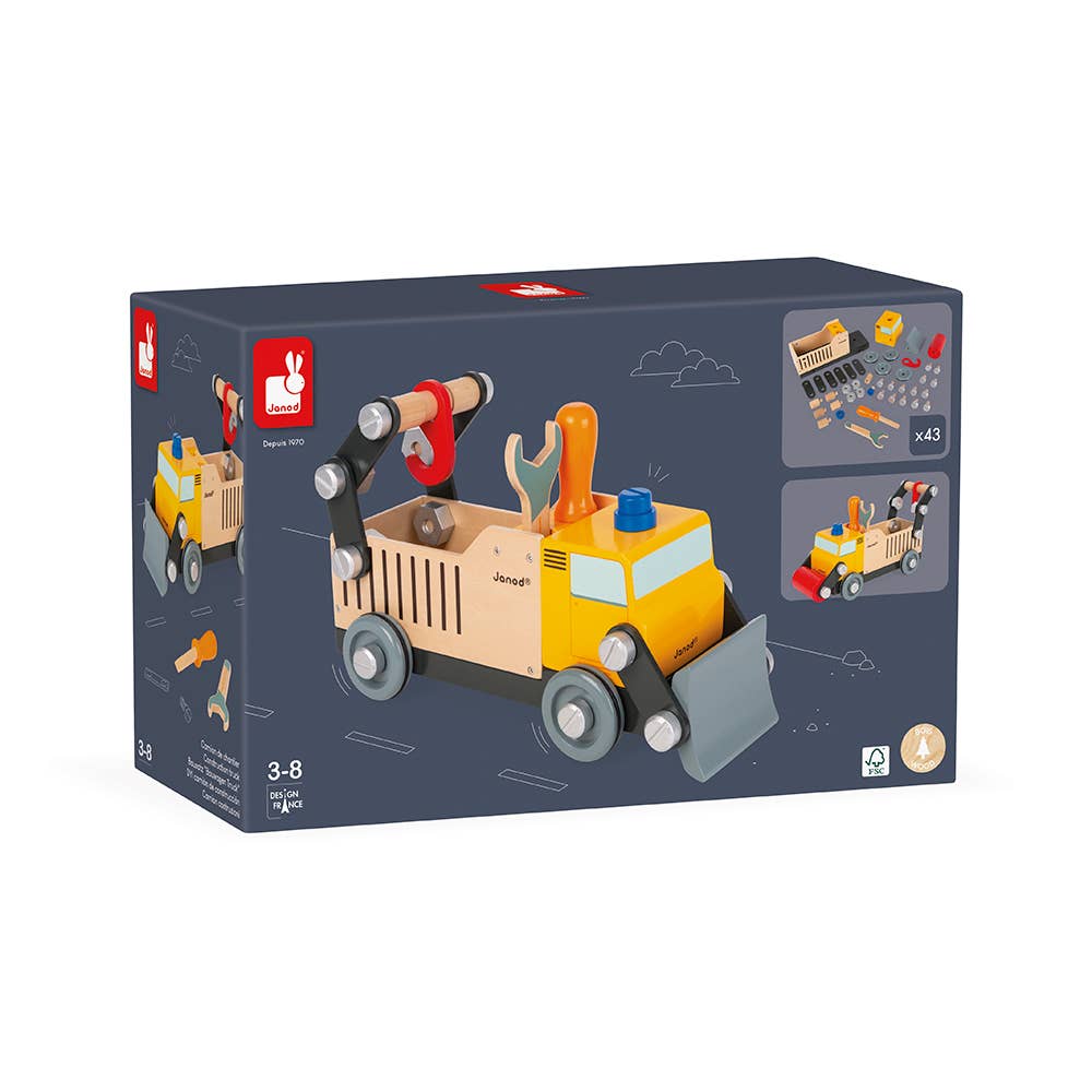 Brico' Kids | Construction Truck | 2 toys in 1: Build & Play