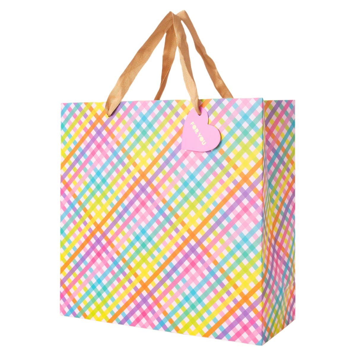 Gift Bags - Colorful Gingham - Assorted Sizes to Choose From: Large - Margot's Mercantile